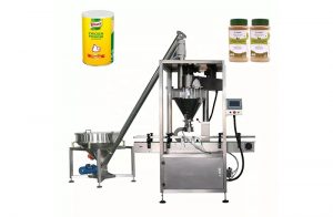 Machine de remplissage automatique de poudre de vis de foreuse de farine de bouteille