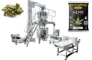 Automatische Cannabis Verpakkingsmachine Met Metaaldetector