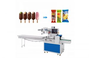 स्वचालित आइसक्रीम पॉप्सिकल फ्लो पैकिंग मशीन
