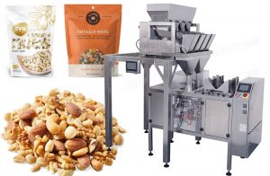 Automatic Granule Mini Doypack Packing Machine With 4 Head Linear Weigher